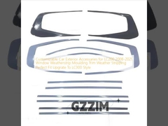 Настраиваемые автомобильные внешние аксессуары для LC200 2008-2021 Окно Погодные полосы Формирование Подстрижка Погодные полосы Отстегивание Идеально подходит для модернизации на стиль LC300