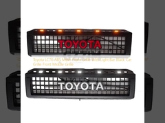 Toyota LC76 ABS Mesh Front Grille With Light Bar Black Car Grille Передняя середина решетки