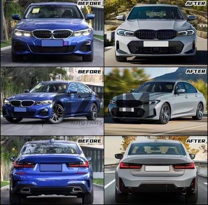Bodykit G20 G28 2019-2021 Modified LED Headlight Taillight Bumper Fender Upgrade to New G20 G28 LCI 2023- Sport Style for BMW
