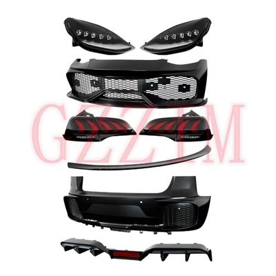 Tesla Body Kit Передняя губа Боковые юбки Задняя диффузерный спойлер фары Задние фары