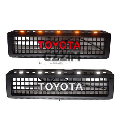 Toyota LC76 ABS Mesh Front Grille With Light Bar Black Car Grille Передняя середина решетки