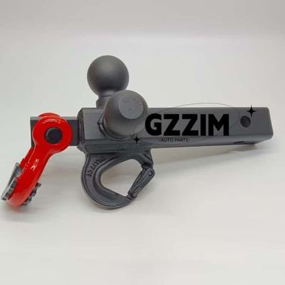 Forged Steel Tri Ball Mount Receiver With Tow Hook Shackle and Pin for Heavy Duty Trailer Towing Equipment